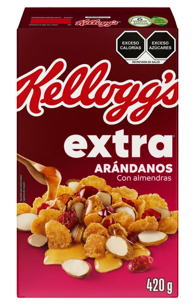 Kellogg's · Extra cereal con arándanos y almendras, cacahuate (420 g)