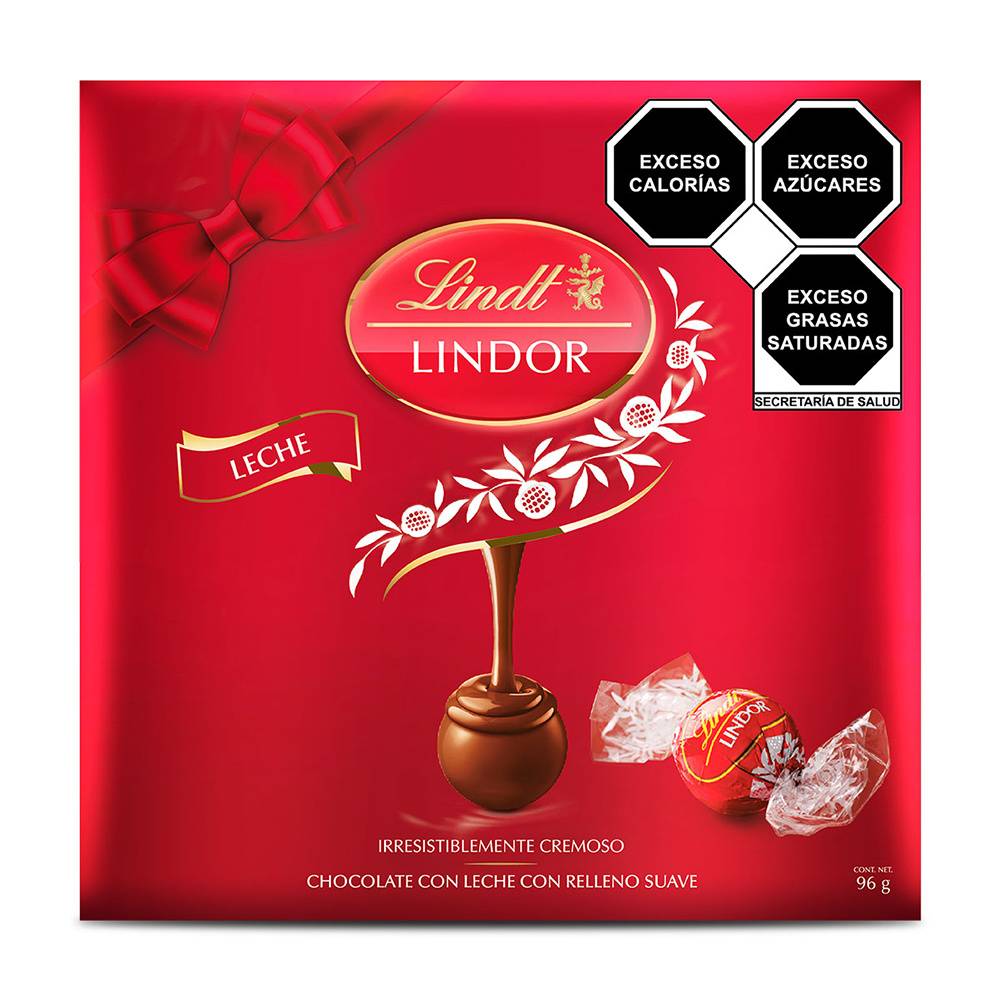 Lindt · Chocolate con leche relleno suave (96 g)