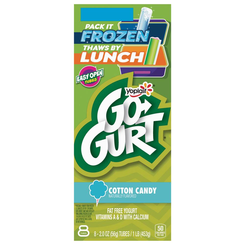 Yoplait Go Gurt Cotton Candy Fat Free Yogurt (1 lbs)