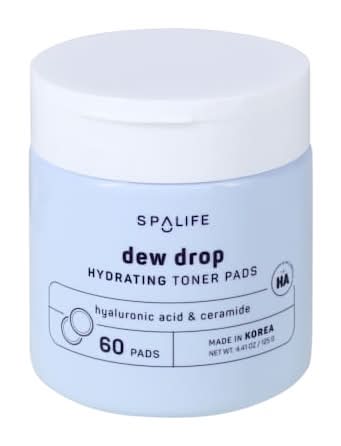 Spalife Dew Drops Hydrating Toner Pads 60-Pack 4.4oz Dew Drop