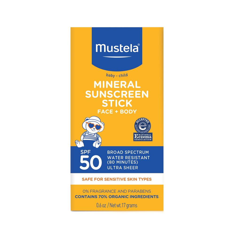 Mustela Baby-Child Mineral Sunscreen Stick Spf 50 (0.6 oz)