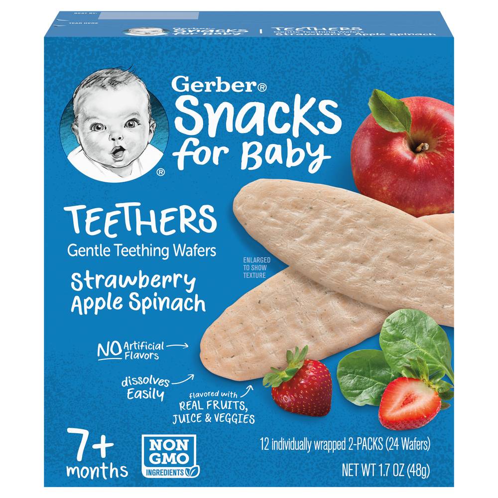 Gerber Gentle 7+ Months Teething Wafers