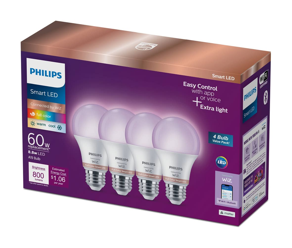 Philips Smart Led Light Bulbs 60w (4 ct)