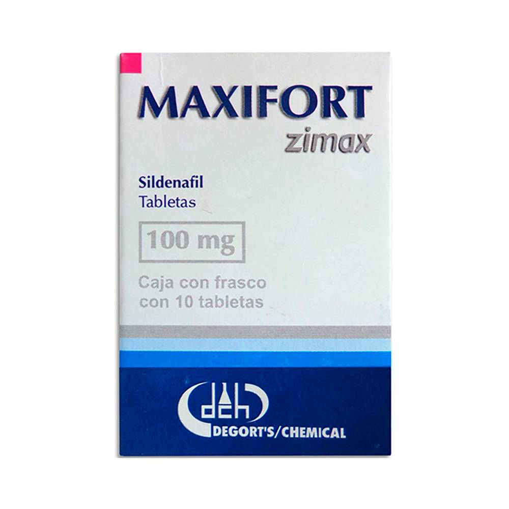 Degort's chemical maxifort zimax sidenafil tabletas 100 mg (10 piezas)