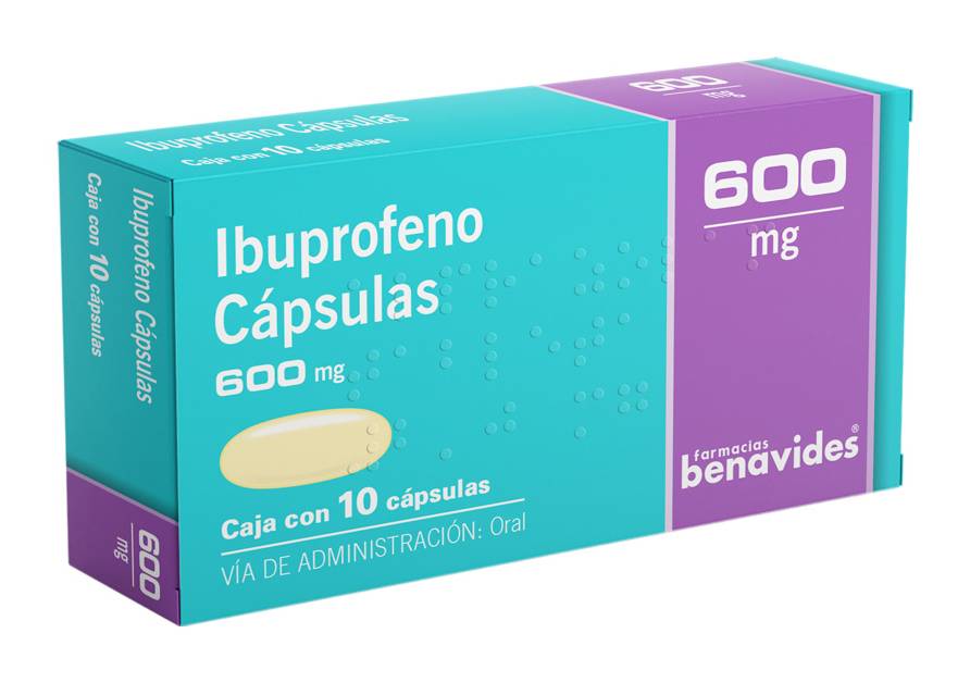 Almus · Ibuprofeno cápsulas 600 mg (10 un)