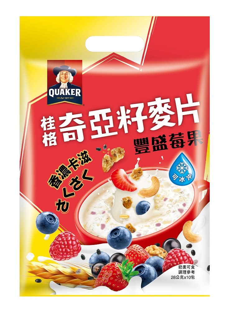 桂格奇亞籽麥片豐盛莓果 280g <280g克 x 1 x 1Bag袋>