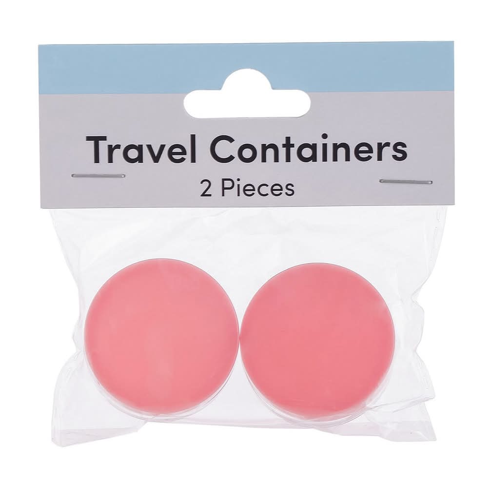 Beauty Plastic Travel Containers Pink
