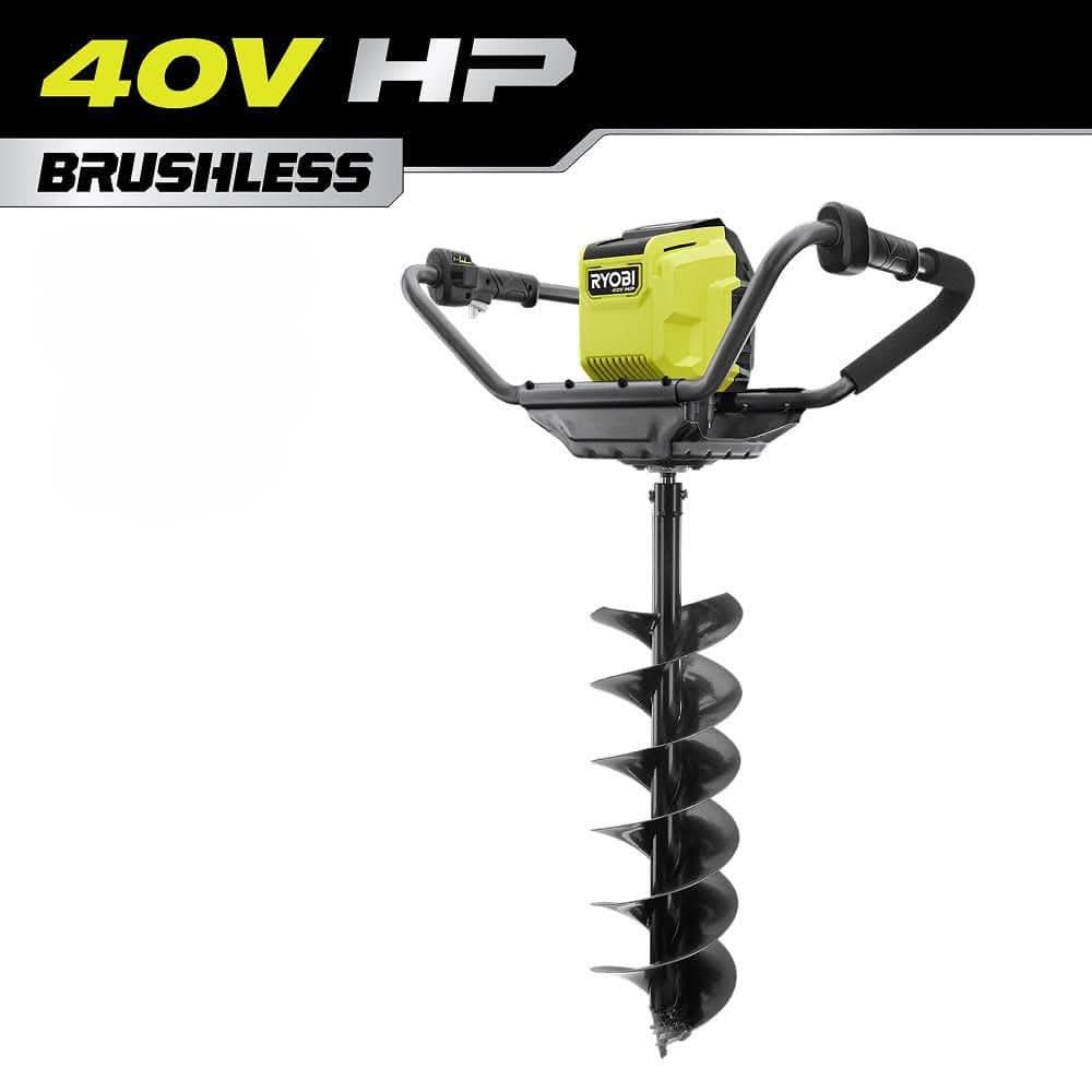Ryobi 40V Hp Brushless Cordless Earth Auger With 8 In. Bit (Tool Only)