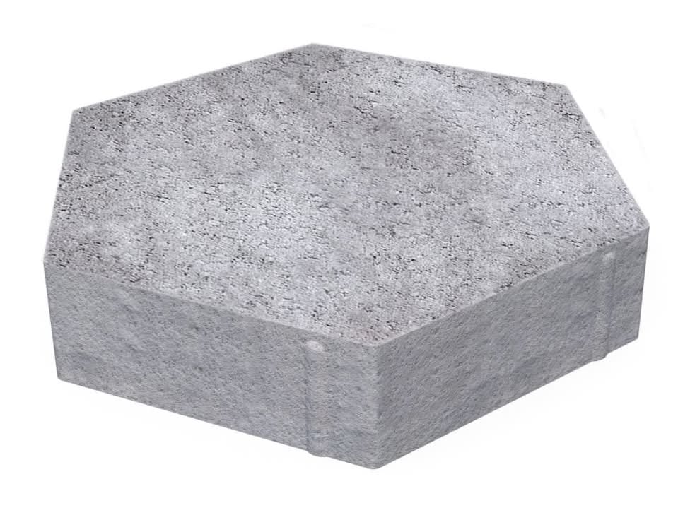 Oldcastle 12-in L x 10-in W x 2-in H Hexagon Rio Blend Concrete Patio stone