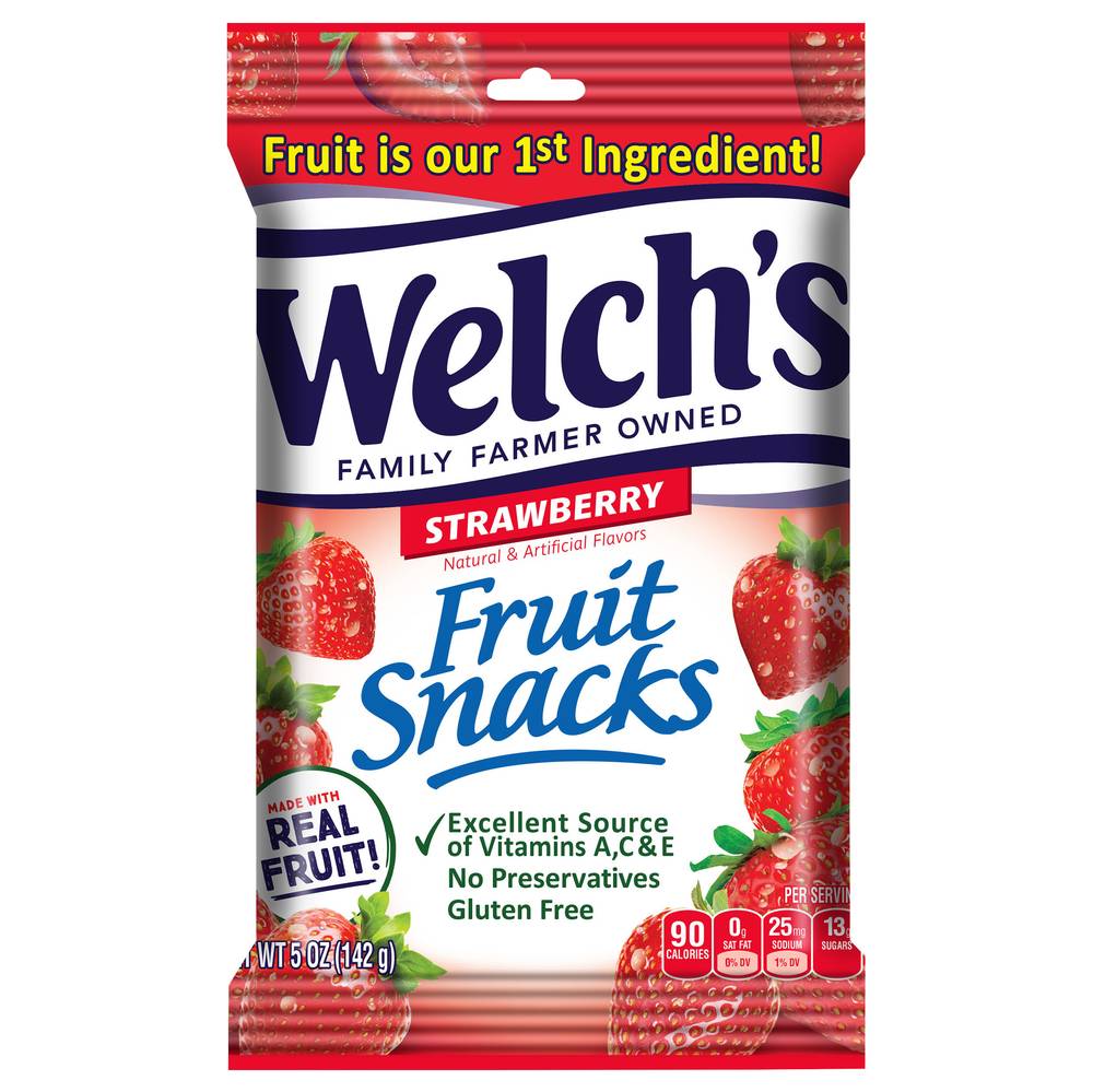 Welch's Strawberry Fruit Snacks (5 oz)