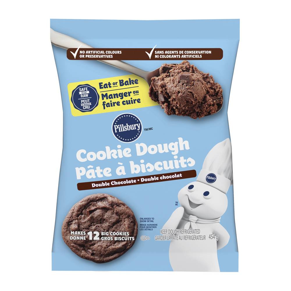 Pillsbury Eat or Bake Double Chocolate Chip Cookie Dough (454 g)