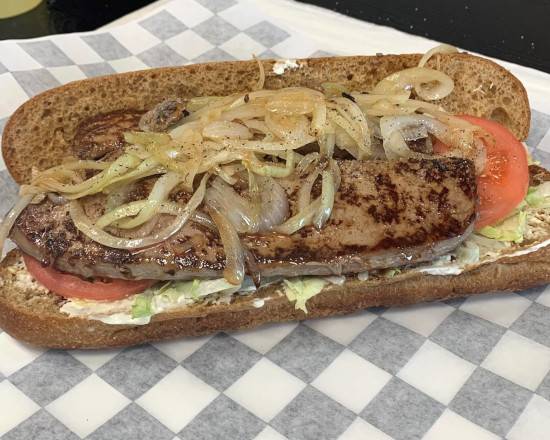 Order Liver & Onions Grilled Sub food online from SUBKING store, Palmetto Bay on bringmethat.com