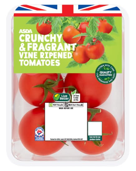 ASDA Grower's Selection Vine Ripened Tomatoes (5 pack)
