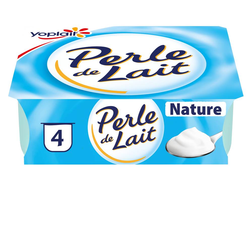 Yoplait - Perle de lait yaourt nature (4 x 125g)