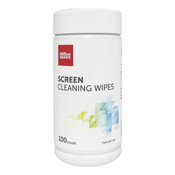 Office Depot Screen Cleaning Wipes (100 ct)