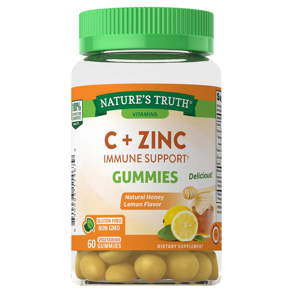 Nature's Truth Natural Honey Lemon Vitamin C Gummies