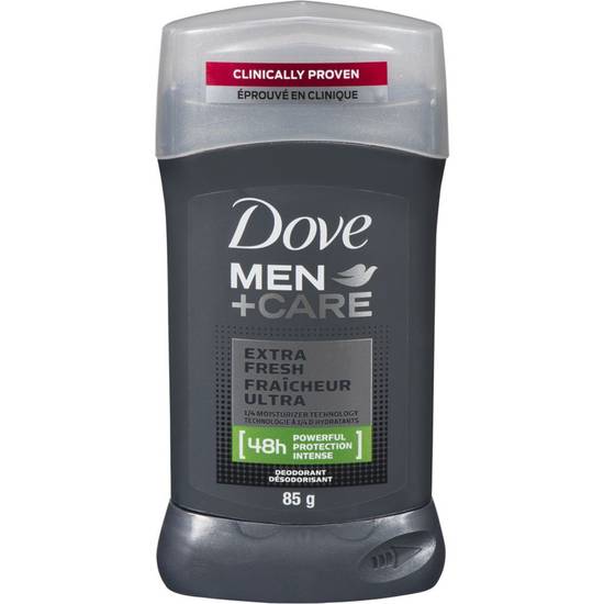 Dove Men · Men+Care deodorant extra fresh - Désodorisant en bâton 1/4 d'hydratant au parfum fraîcheur ultra, Men+Care