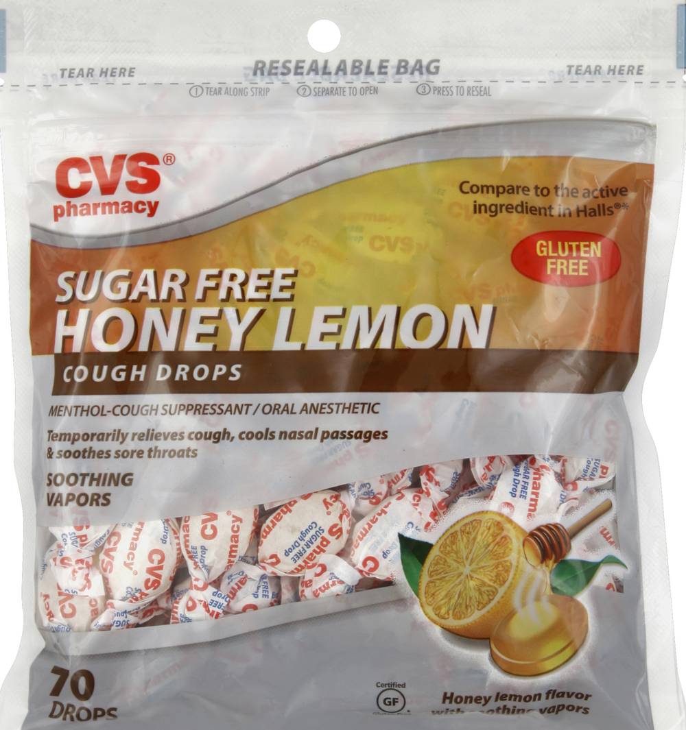 CVS Pharmacy Cough Drops, Honey Lemon (70 ct)