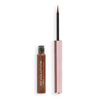 Makeup Revolution Super Flick Liquid Eyeliner - Brown - 0.15 fl oz