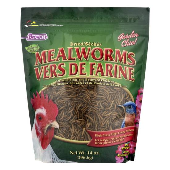 Brown's Dried Natural Mealworms 14.0 oz