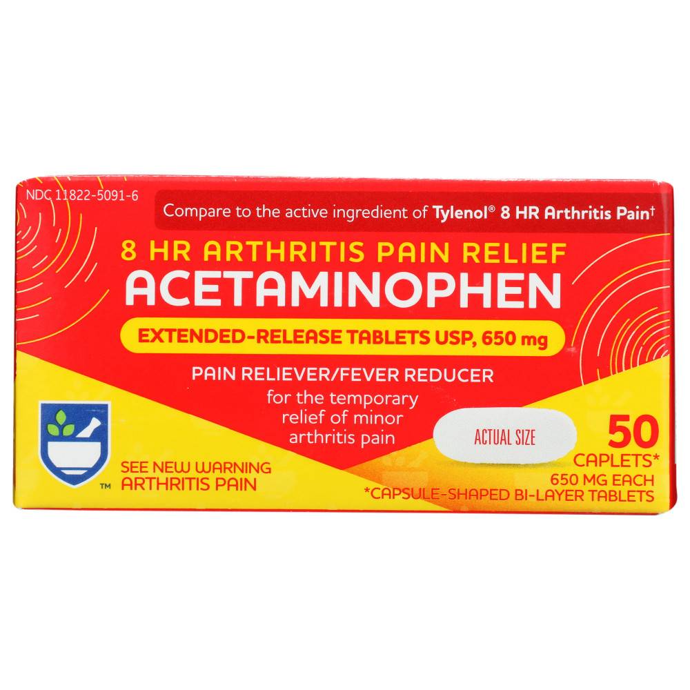 Rite Aid 650Mg Acetaminophen Arthritis Pain Relief (50 ct)