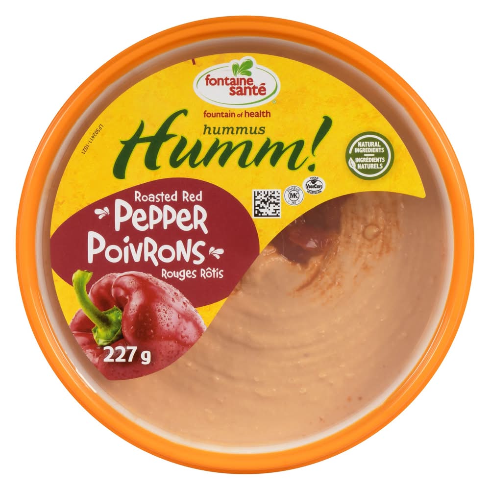 Fontaine Santé Hummus With Red Peppers (227 g)