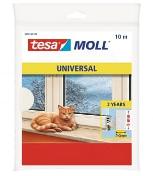 Burlete Tesa Espuma 10x9. Blanco