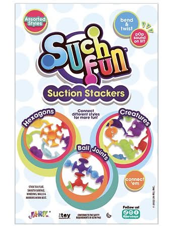 JA-RU Such Fun Suction Stackers (9 ct)