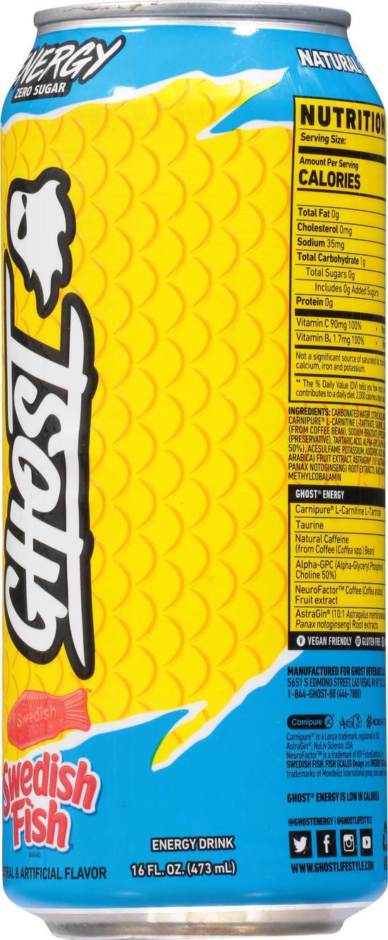 GHOST ENERGY Swedish Fish Energy Drink (12 x 16 fl oz)