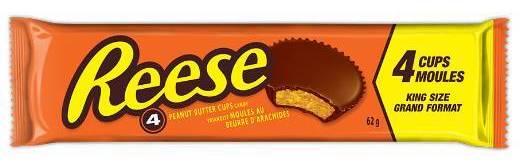 Reese's King Size Candy Cups, Peanut Butter (2.1 oz, 4 ct)