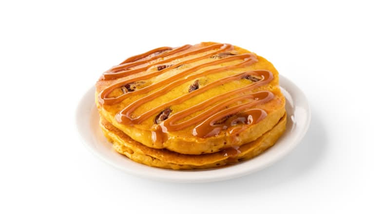 Stack of Pumpkin Pecan Pancakes