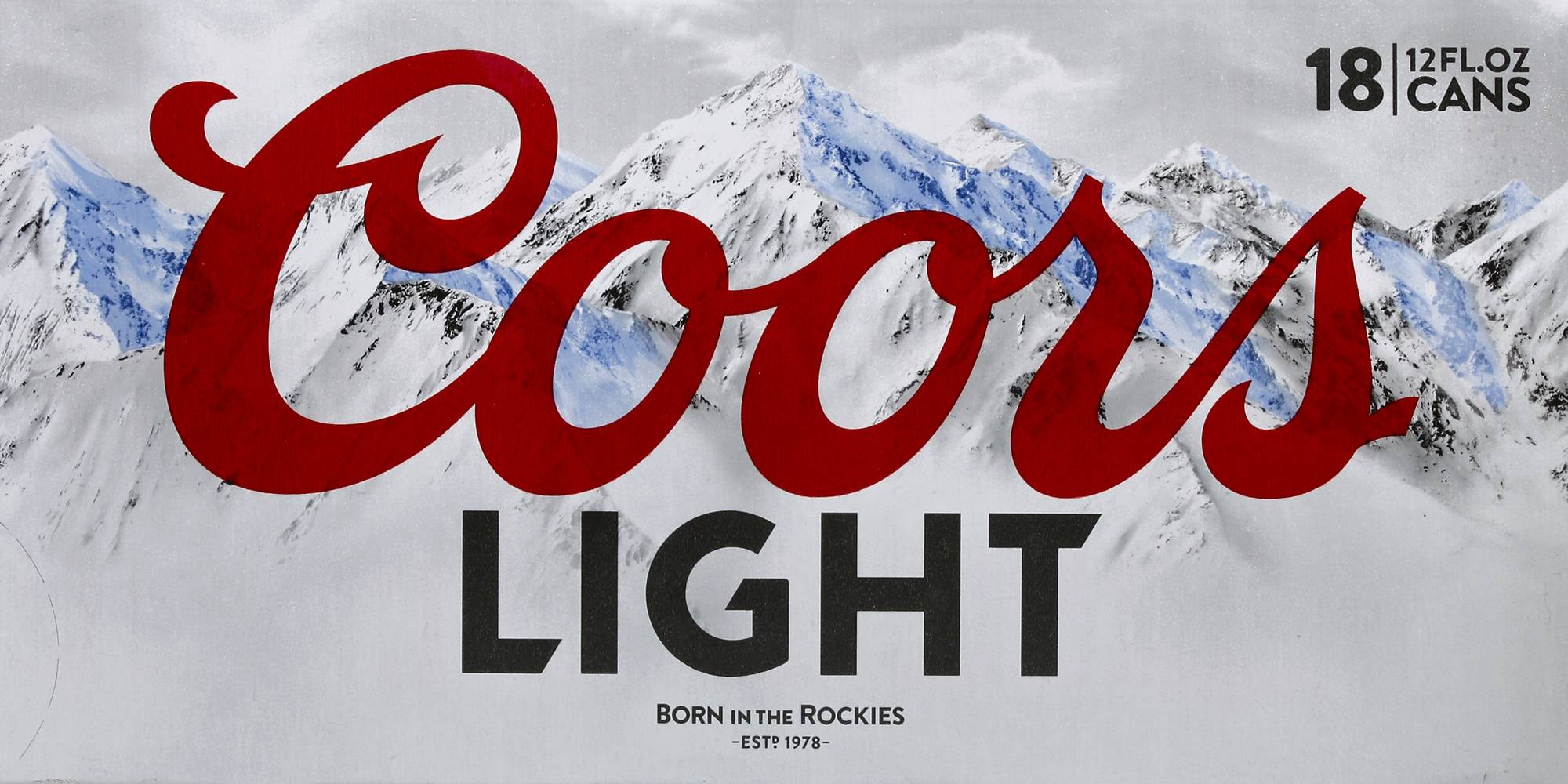 Coors Light Born in the Rockies Beer (18 ct, 12 fl oz)