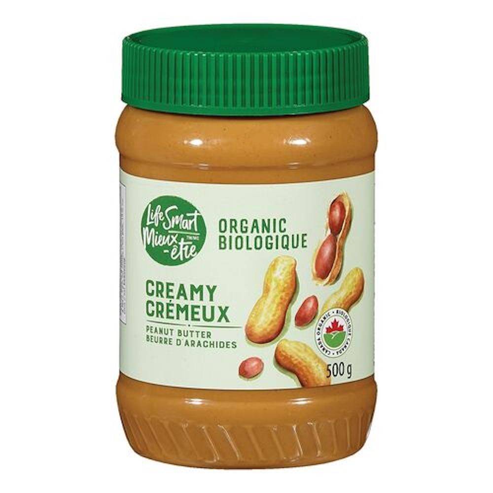 Lifesmart Organic Smooth Creamy Peanut Butter (500 g)