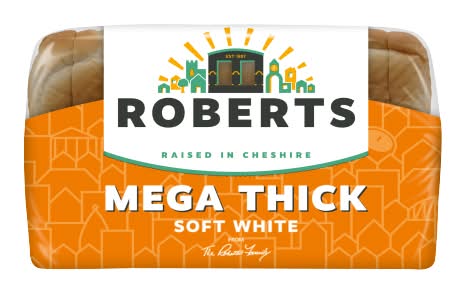 Roberts Mega Thick Soft White Bread (800g)