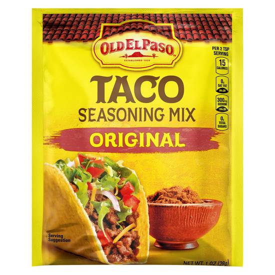 Order Old El Paso Original Taco Seasoning 1oz food online from Everyday Needs by Gopuff store, New Haven on bringmethat.com