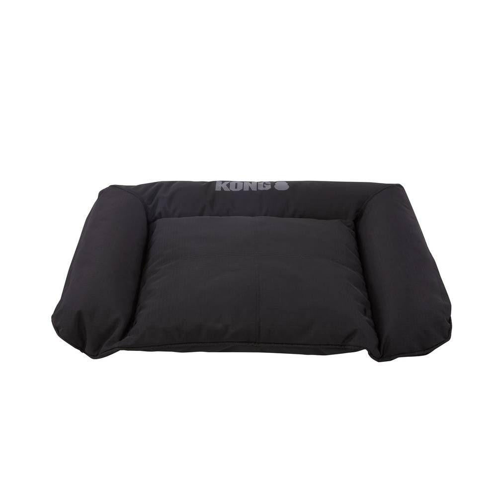 KONG® High Durable Lounger Dog Bed (Color: Black, Size: 28\"L X 22\"W X 4\"H)