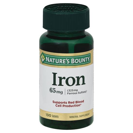 Nature's Bounty Iron Tablets (100 ct)