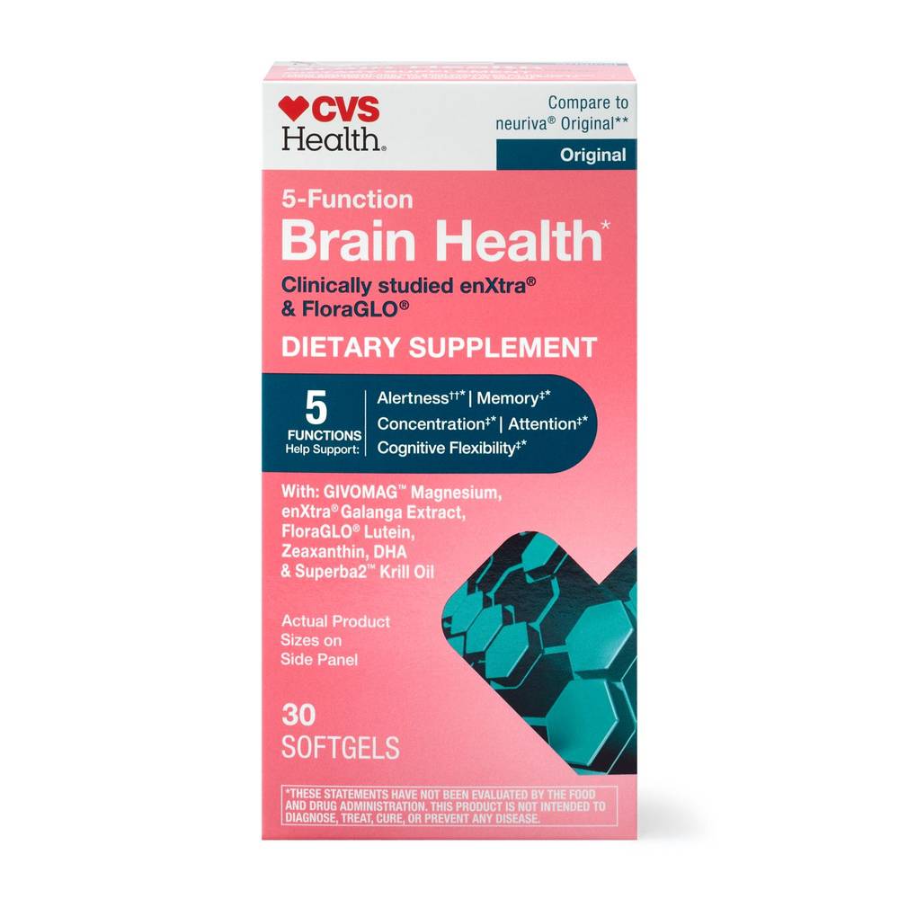 CVS Health 5-Function Brain Health Softgels (30 ct)