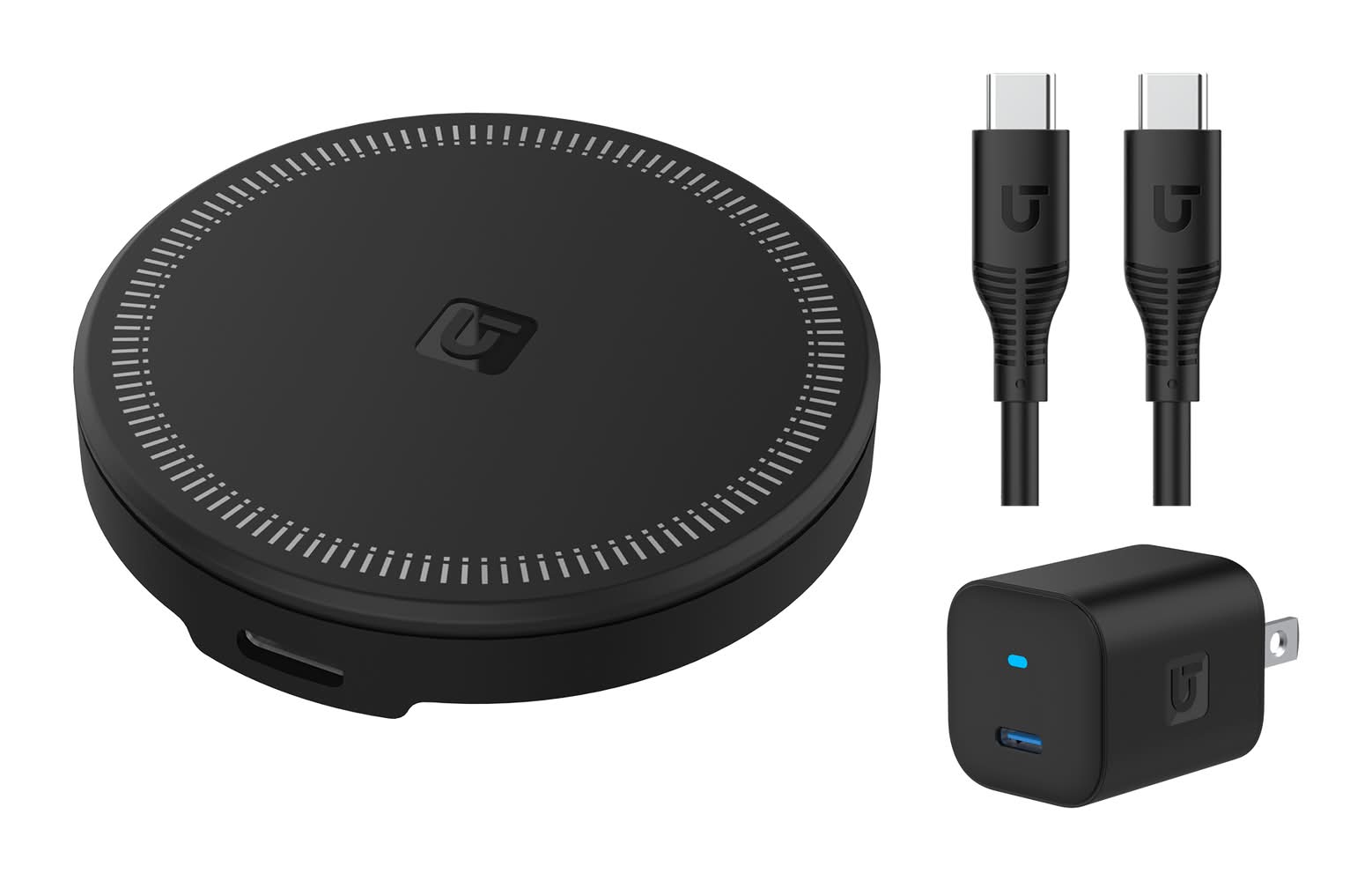 Utilitech Type C USB-A Wireless Charger 1-Port Smart Compatible