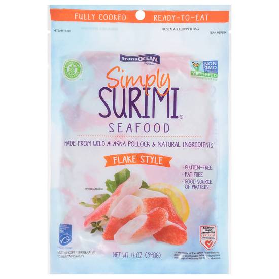 Trans-Ocean Simply Surimi Flake Style Seafood