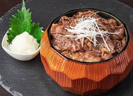 宮澤のさっぱり牛重(大根おろし&大葉)大 (肉180g+米300g) Miyazawa Beef + Grated White Radish & Japanese Basil Rice Box - Large