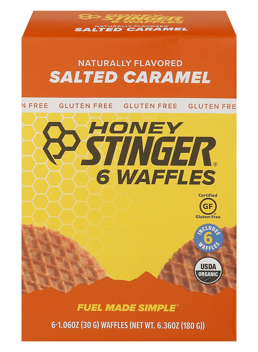 Honey Stinger Salted Caramel Waffle (6.36 oz, 6 ct)