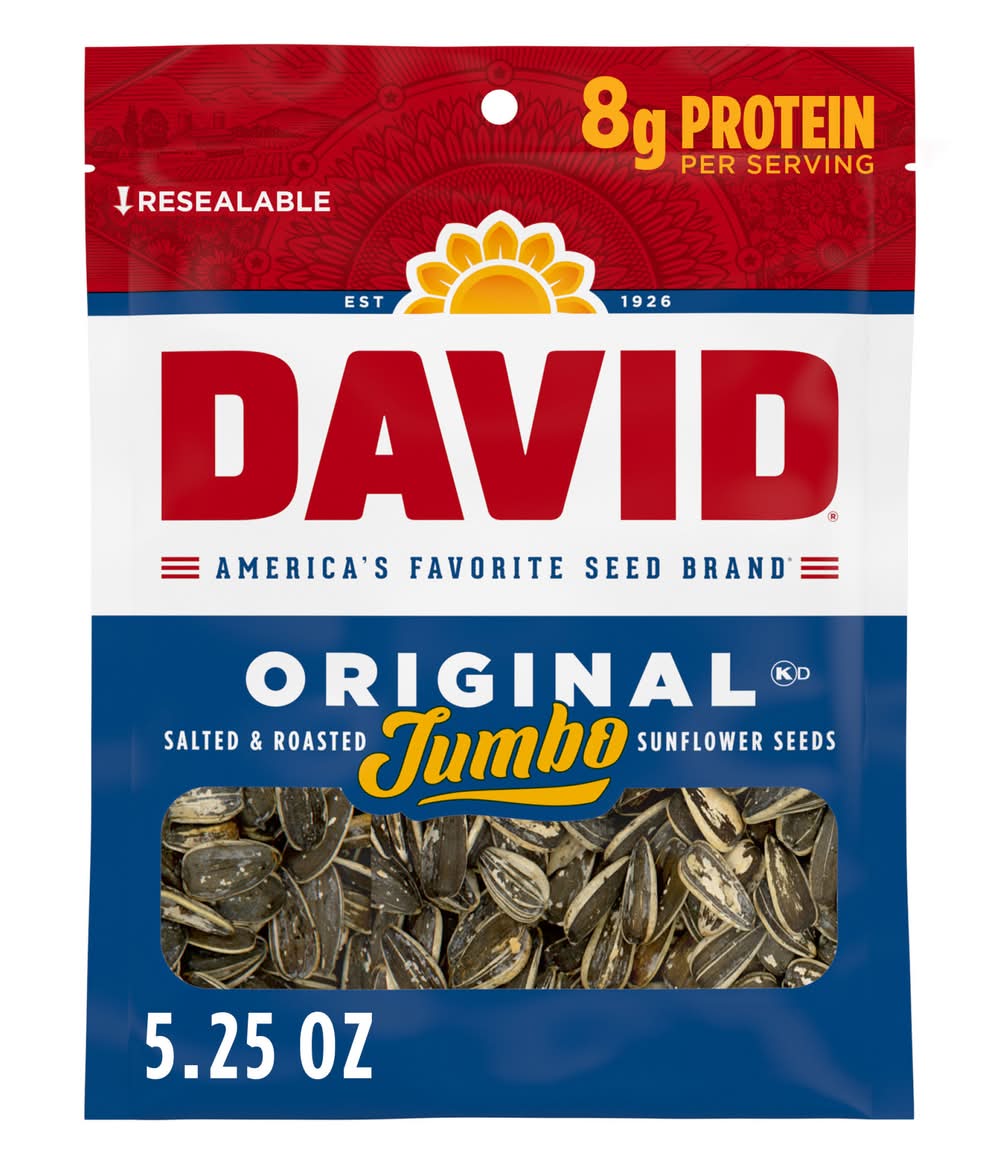 David Salted & Roasted Sunflower Seeds, Original (5.25 oz)