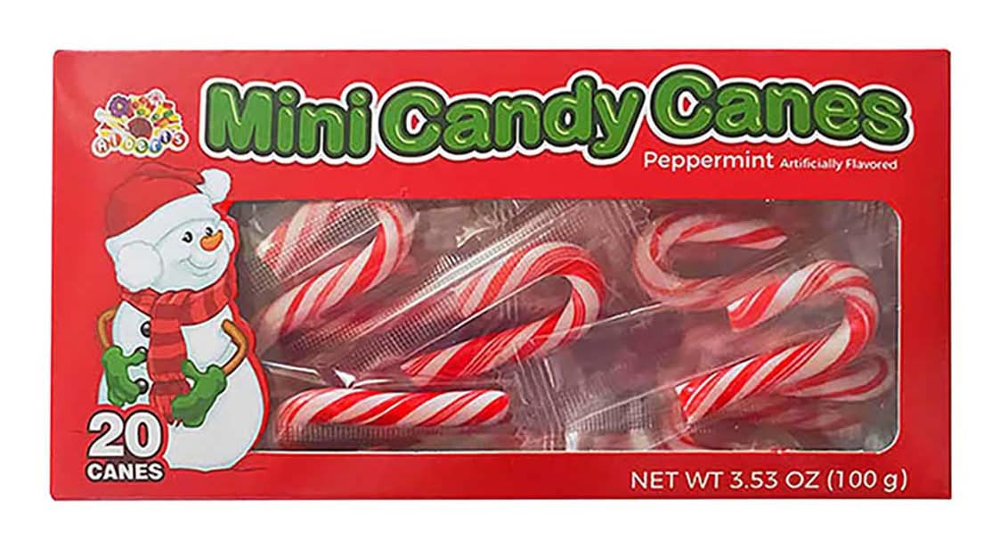 R.L.Albert Mini Candy Canes, Peppermint (3.53 oz, 20 ct)