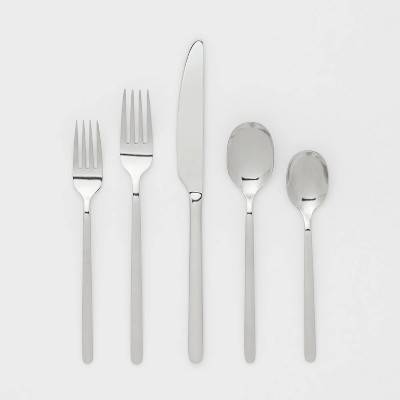 Room Essentials Flatware Set Silver (20 ct)