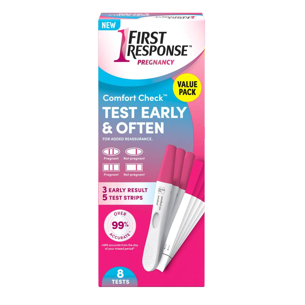 First Response Value pack Comfort Check Pregnancy Test (8 ct)