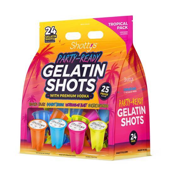 Shottys Gelatin Shots Tropical pack (premium vodka)