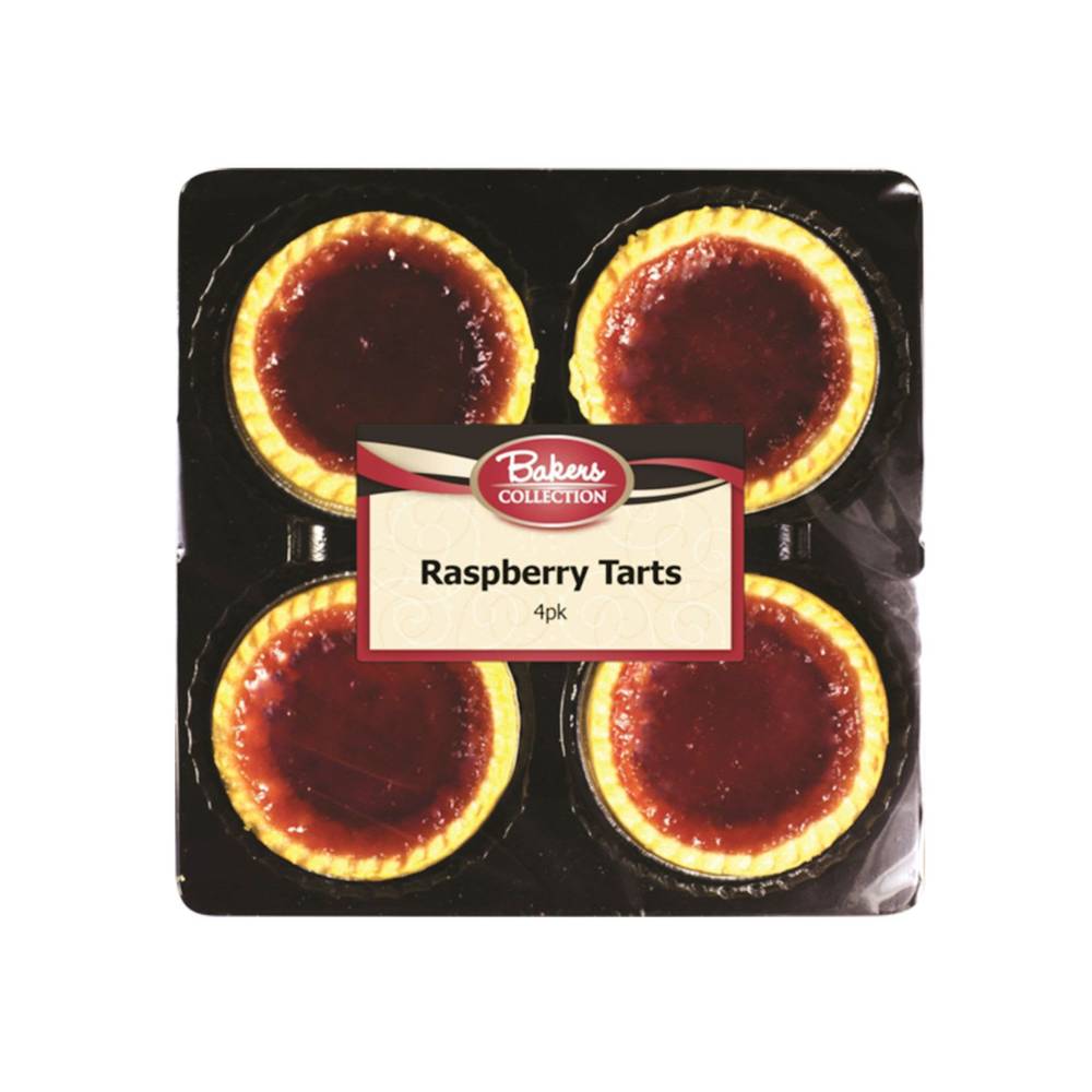 Bakers Collection Raspberry Tarts (4 pack)