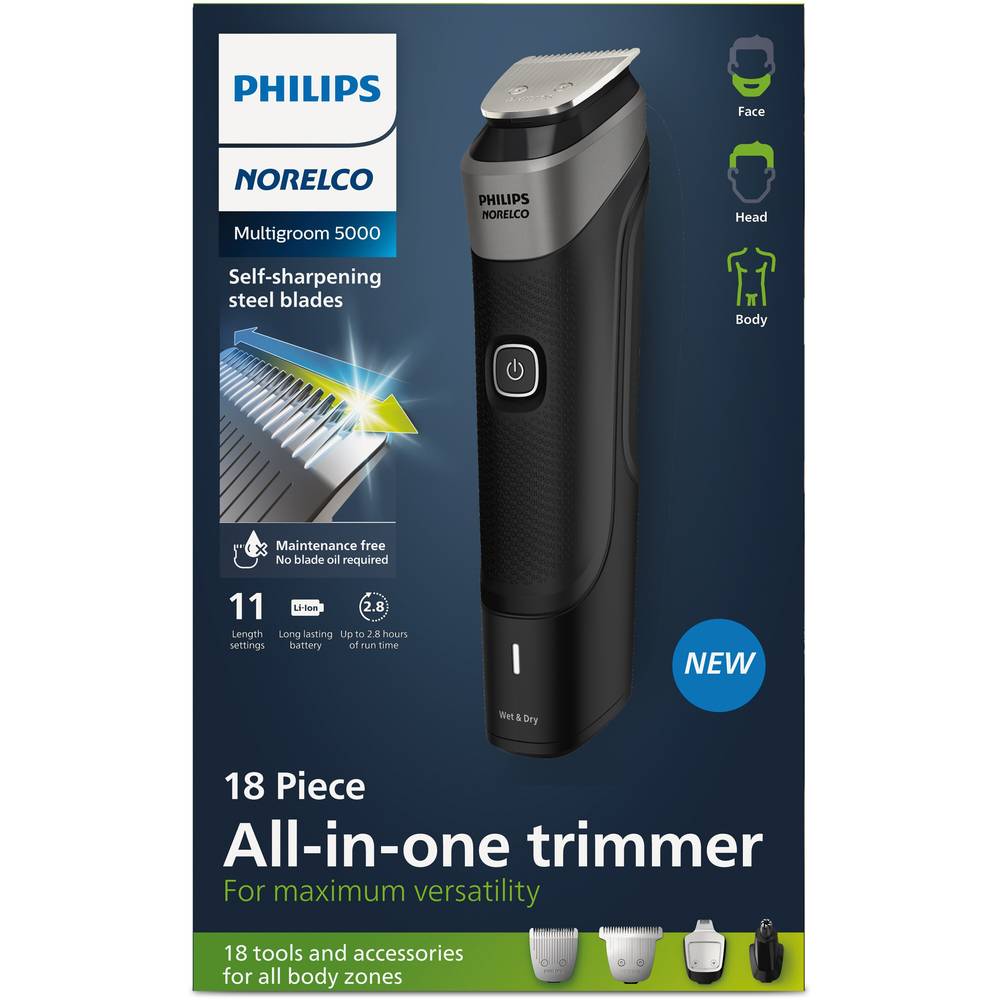 Philips Norelco Multigroom 5000 18-Piece All-In-One Trimmer