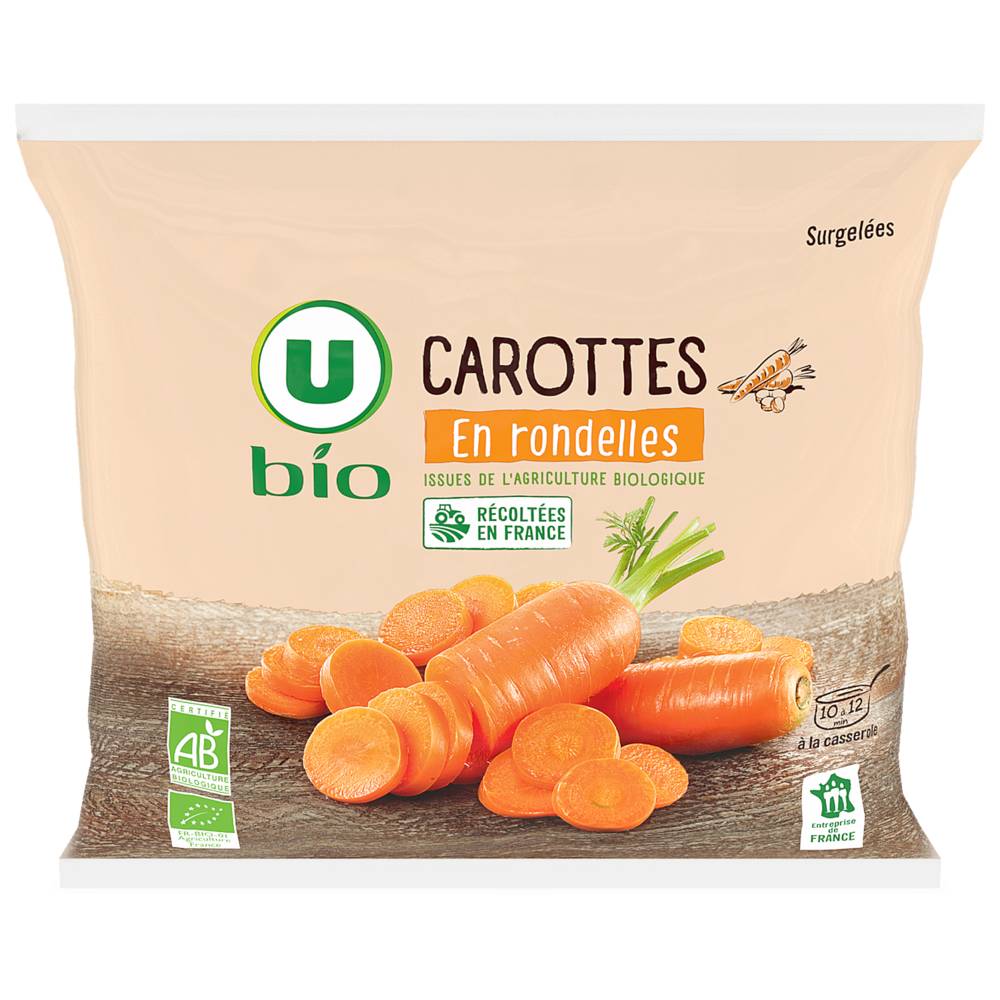 Les Produits U - U carottes en rondelles bio
